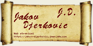 Jakov Đerković vizit kartica